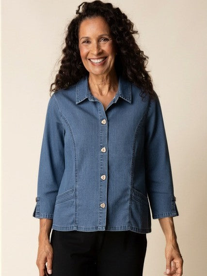 Habitat Perfect Travel Button Shirt Jacket