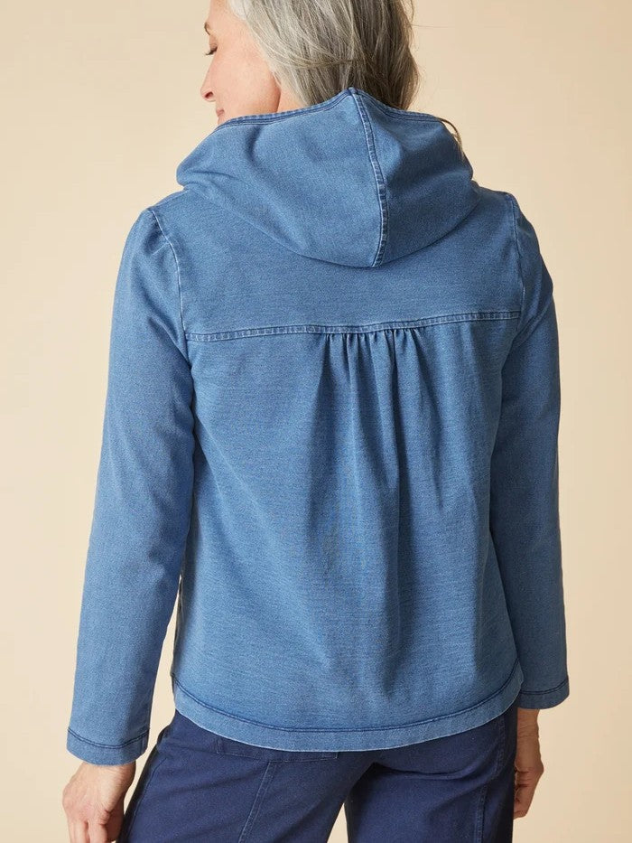 Habitat Stonewash Button Front Hoodie