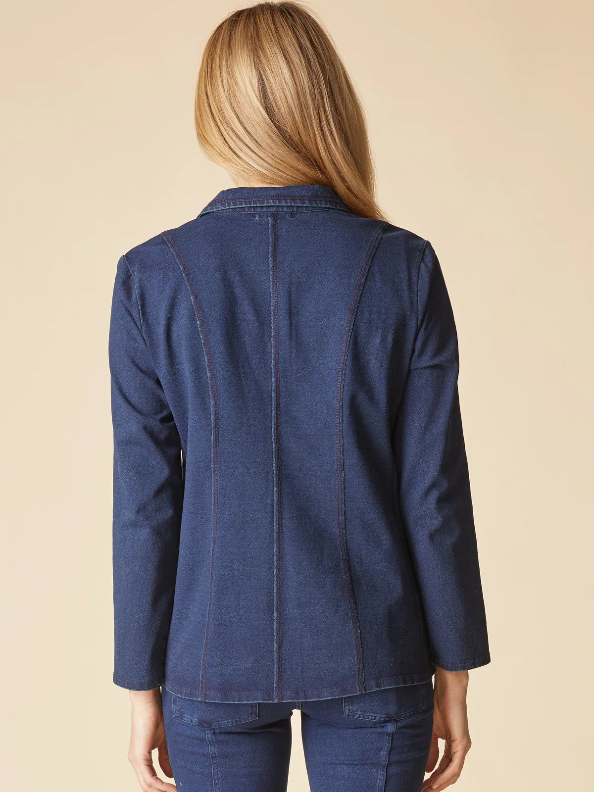 Habitat Stonewash Seam 3-Button Blazer