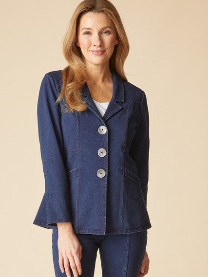 Habitat Stonewash Seam 3-Button Blazer
