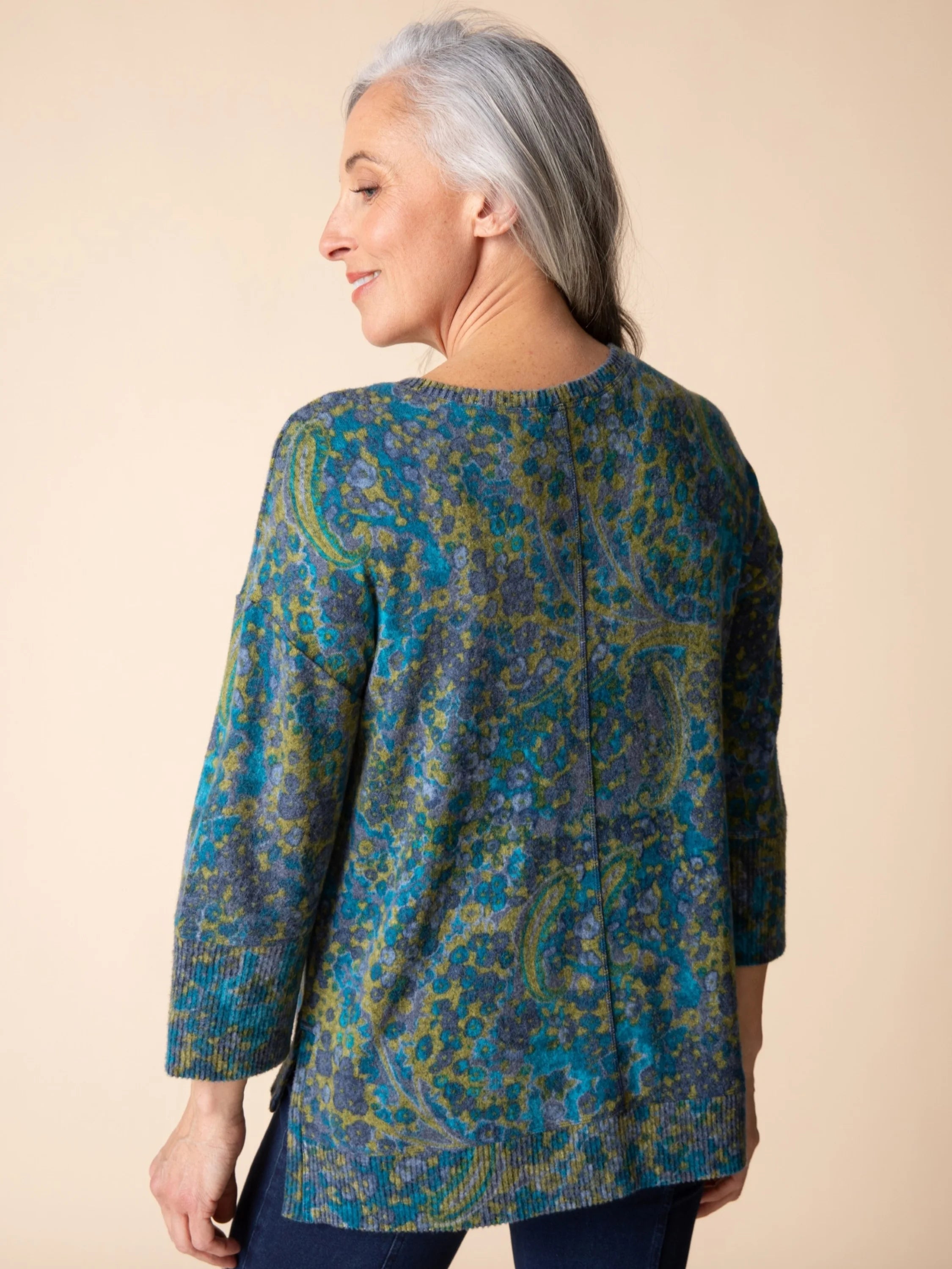 Habitat Floral Super Soft Boxy Crew Neck Top