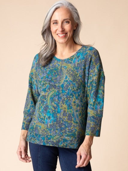 Habitat Floral Super Soft Boxy Crew Neck Top