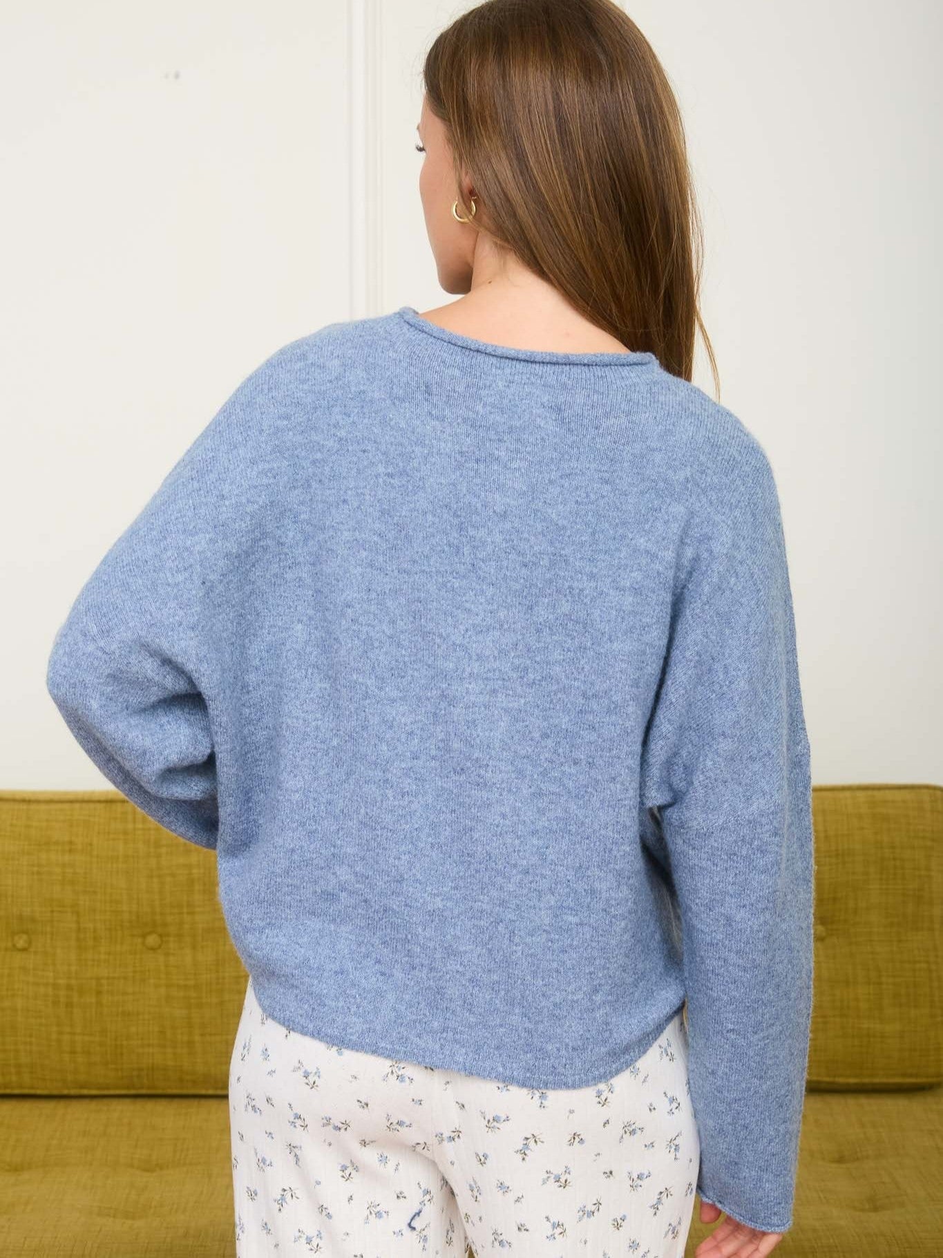 Manny Solid Raw Edge Cardigan