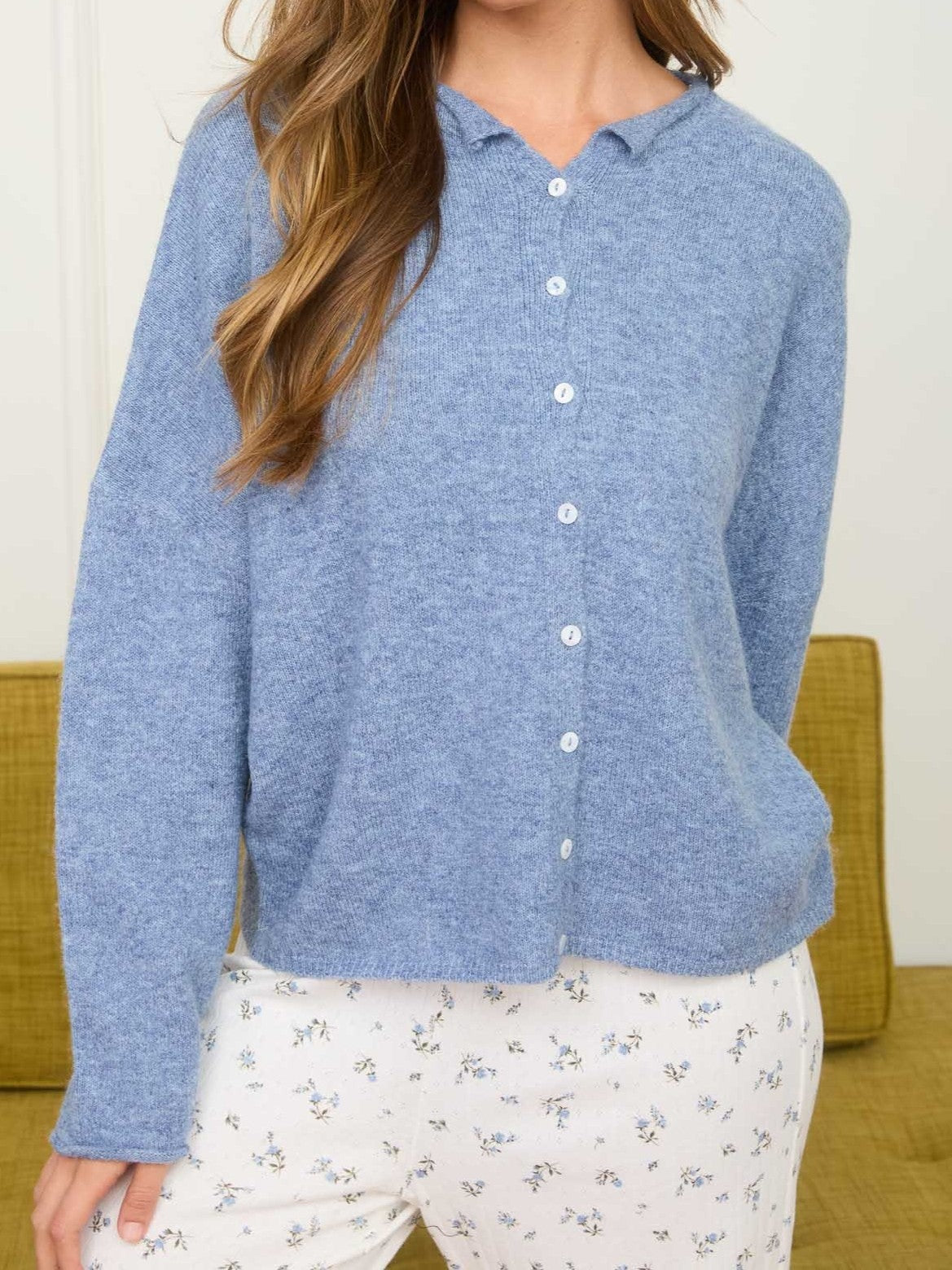 Manny Solid Raw Edge Cardigan