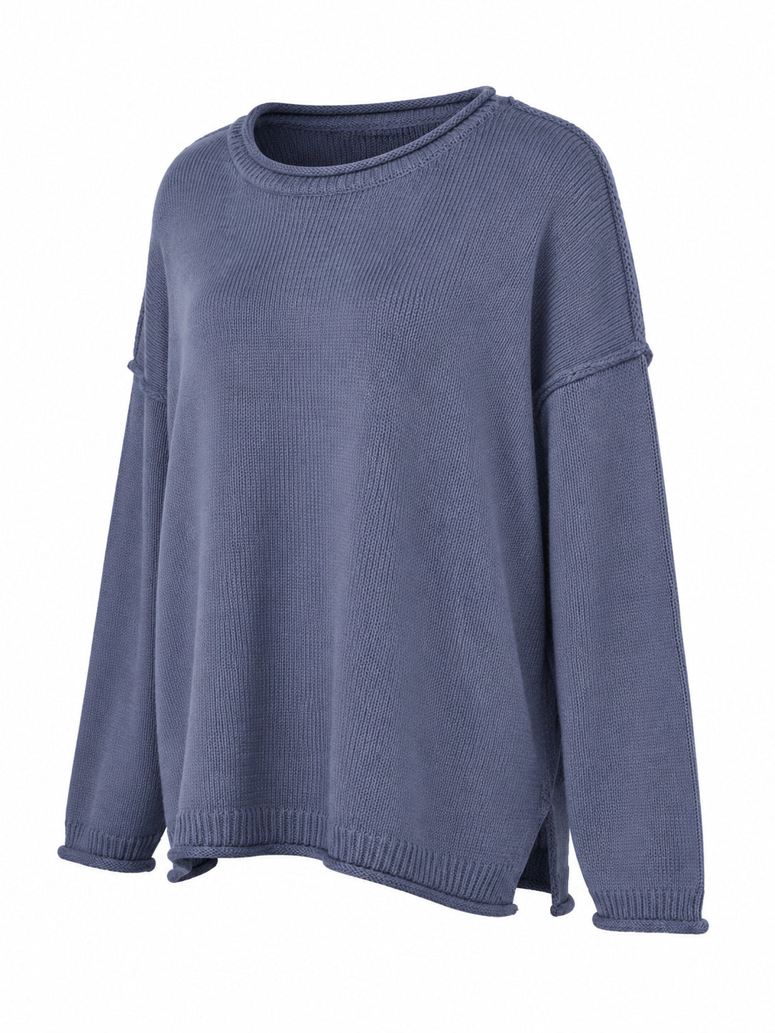 Washed Raw Crew Neck Sweater