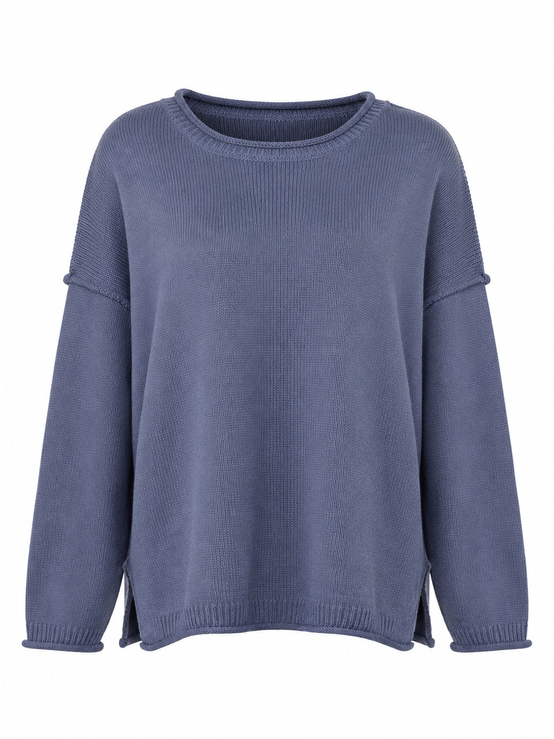 Washed Raw Crew Neck Sweater