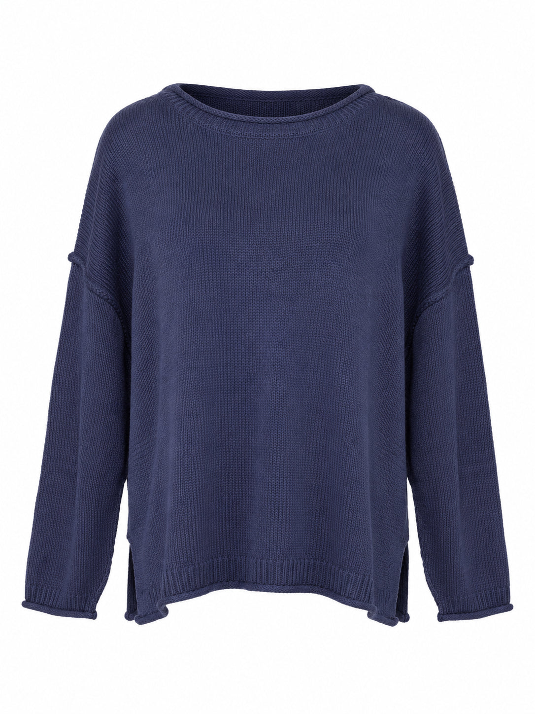 Washed Raw Crew Neck Sweater
