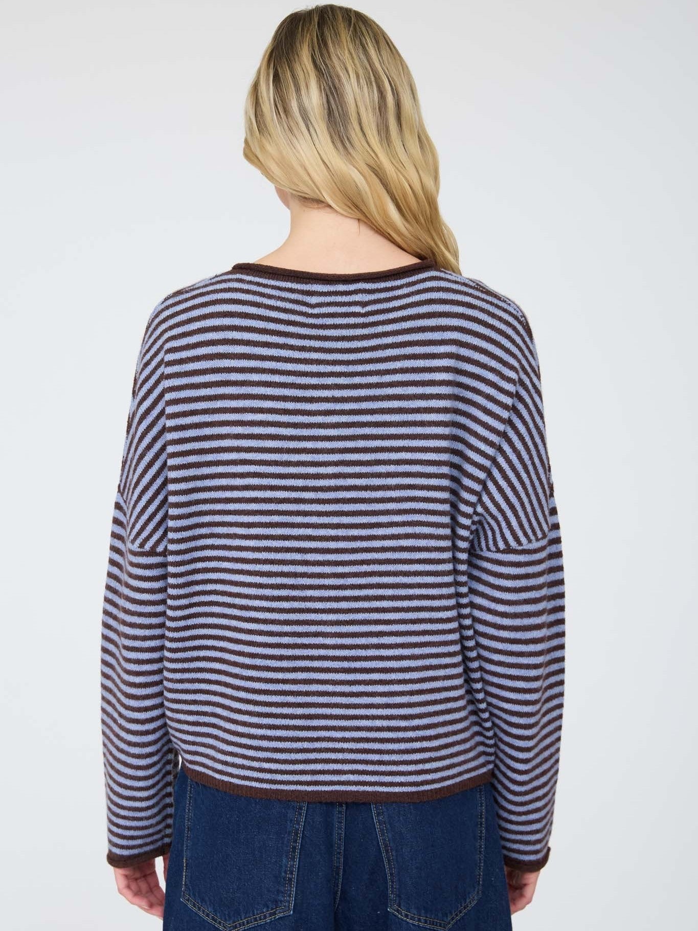 Manny Raw Edge Stripe Cardigan