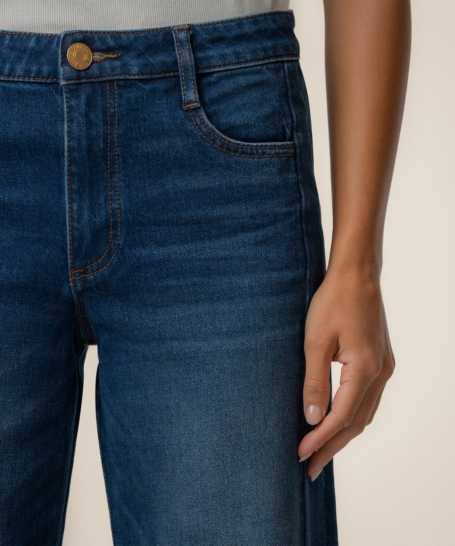 Kut from the Kloth Meg High Rise 29" Raw Hem Denim Jeans