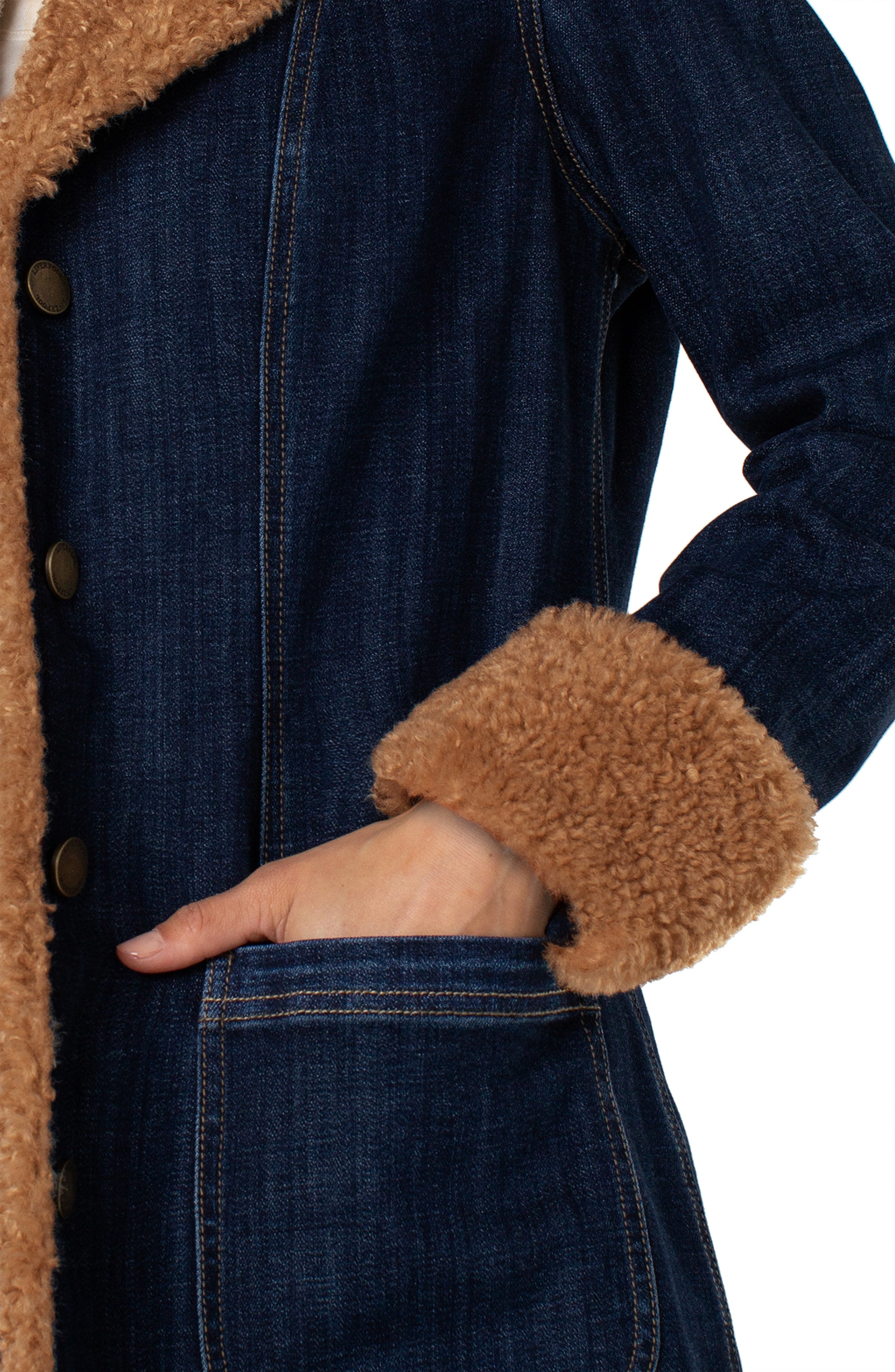 Liverpool Spencer Sherpa Denim Jacket