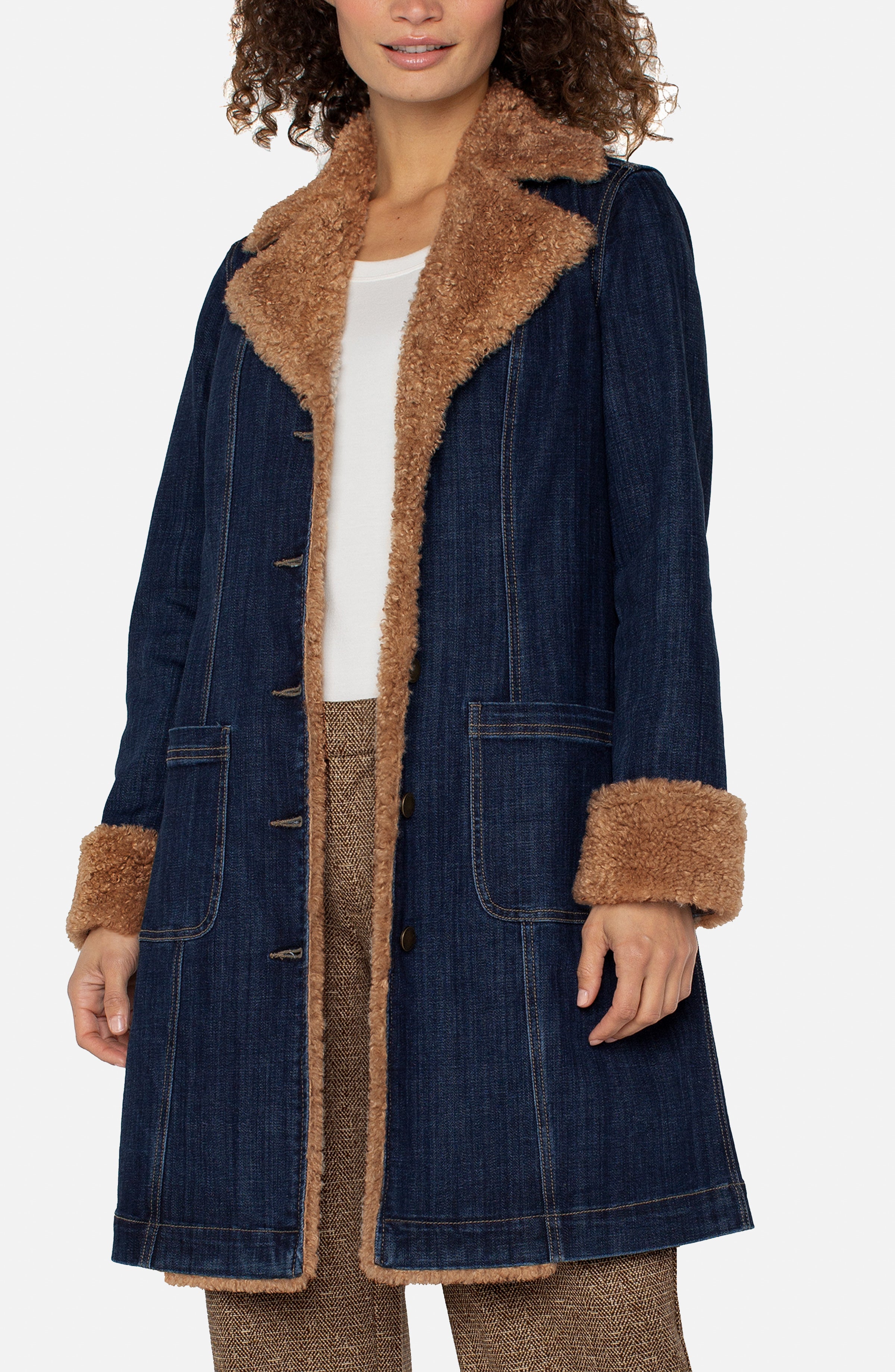 Liverpool Spencer Sherpa Denim Jacket