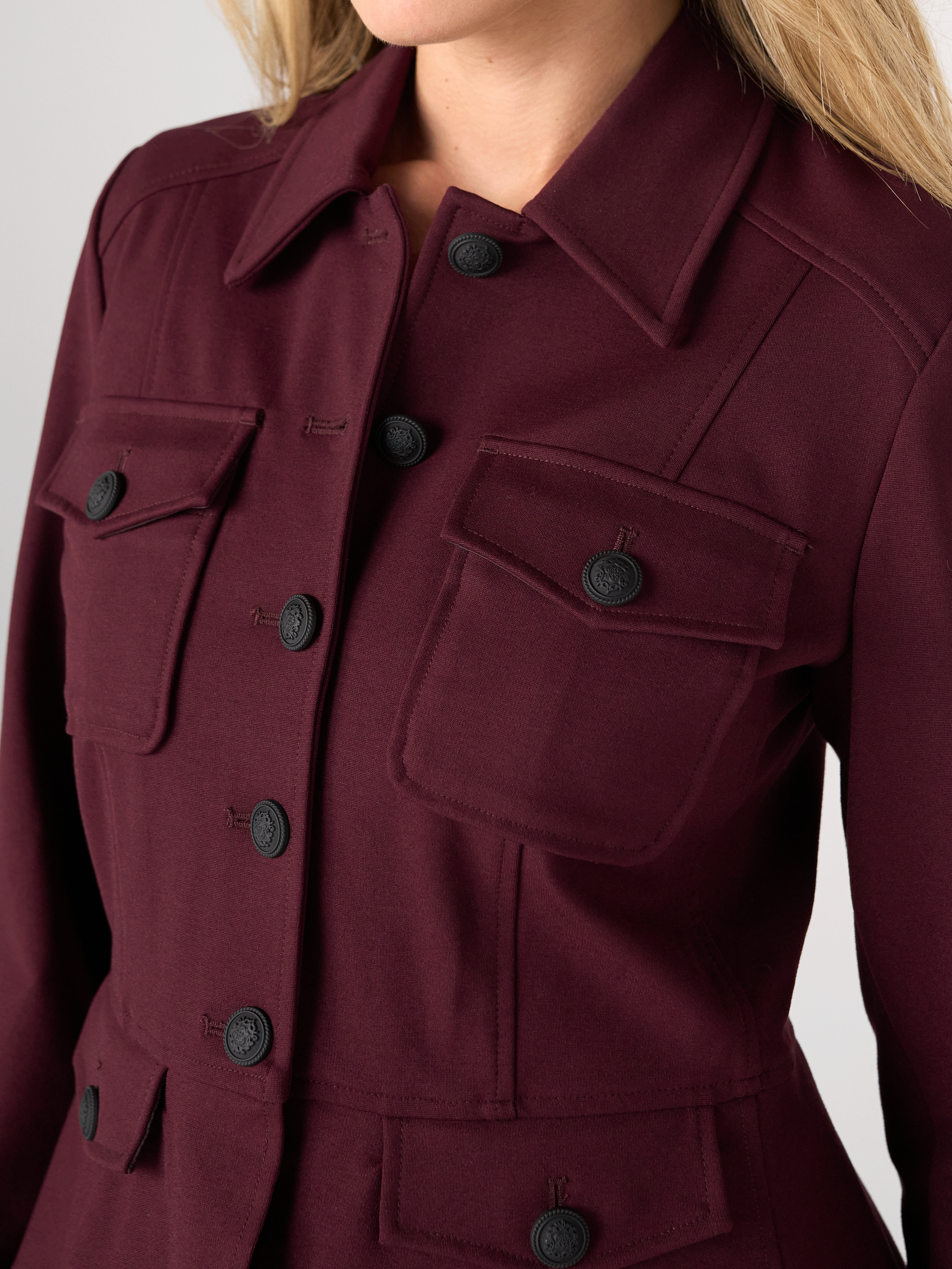 Liverpool Kelsey Peplum Military Blazer