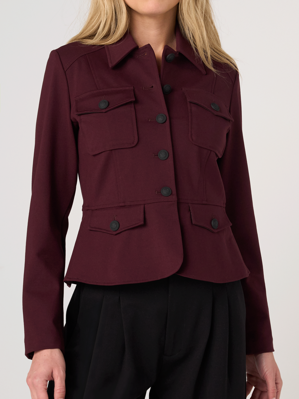Liverpool Kelsey Peplum Military Blazer