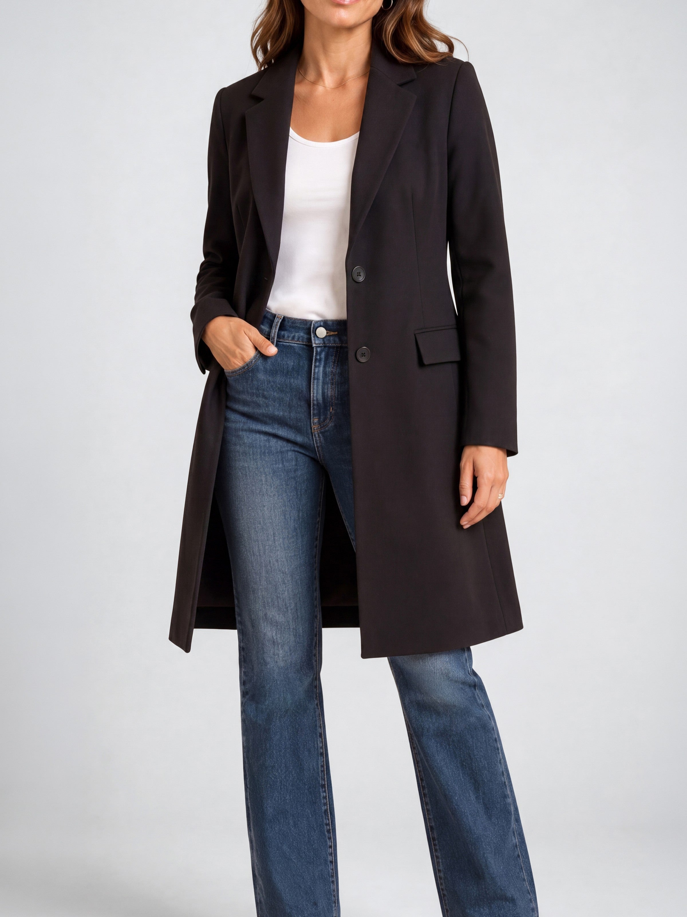 Liverpool Old School 2 Button Long Blazer