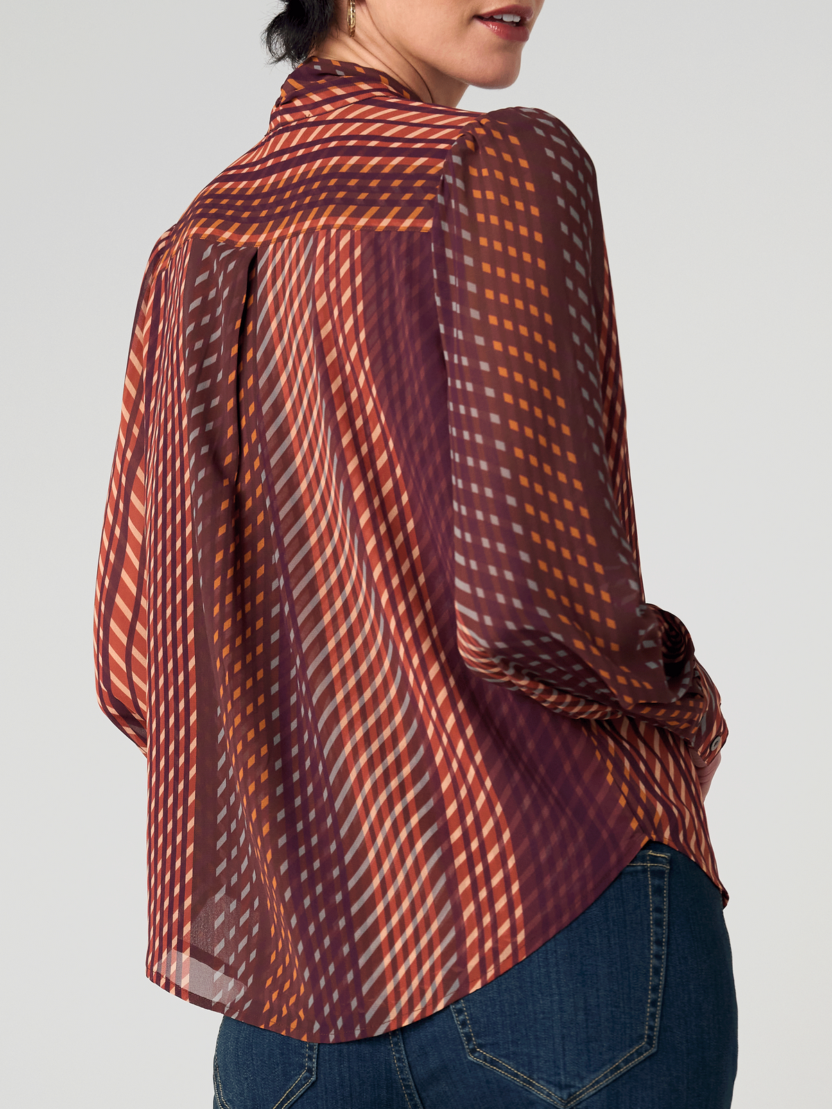 Liverpool Retro Line Tie Blouse