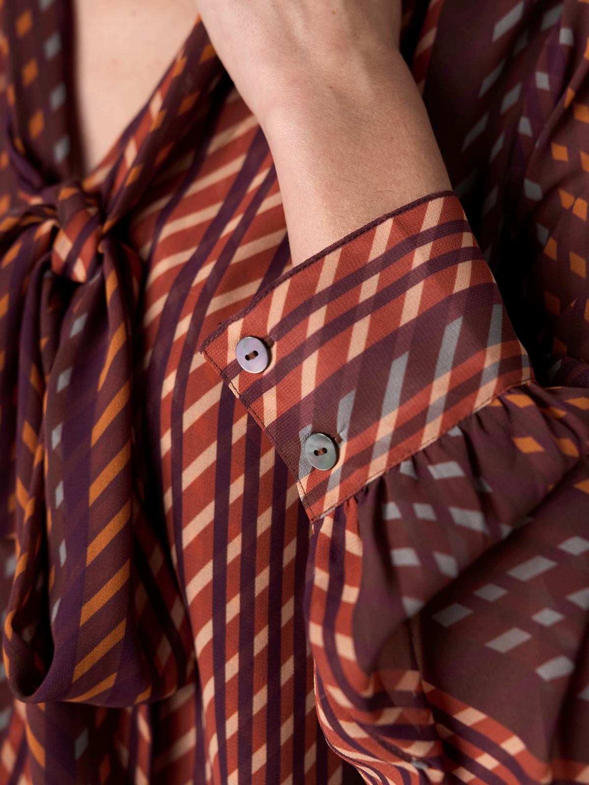 Liverpool Retro Line Tie Blouse