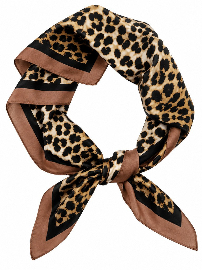 Leopard Bandana Square Scarf