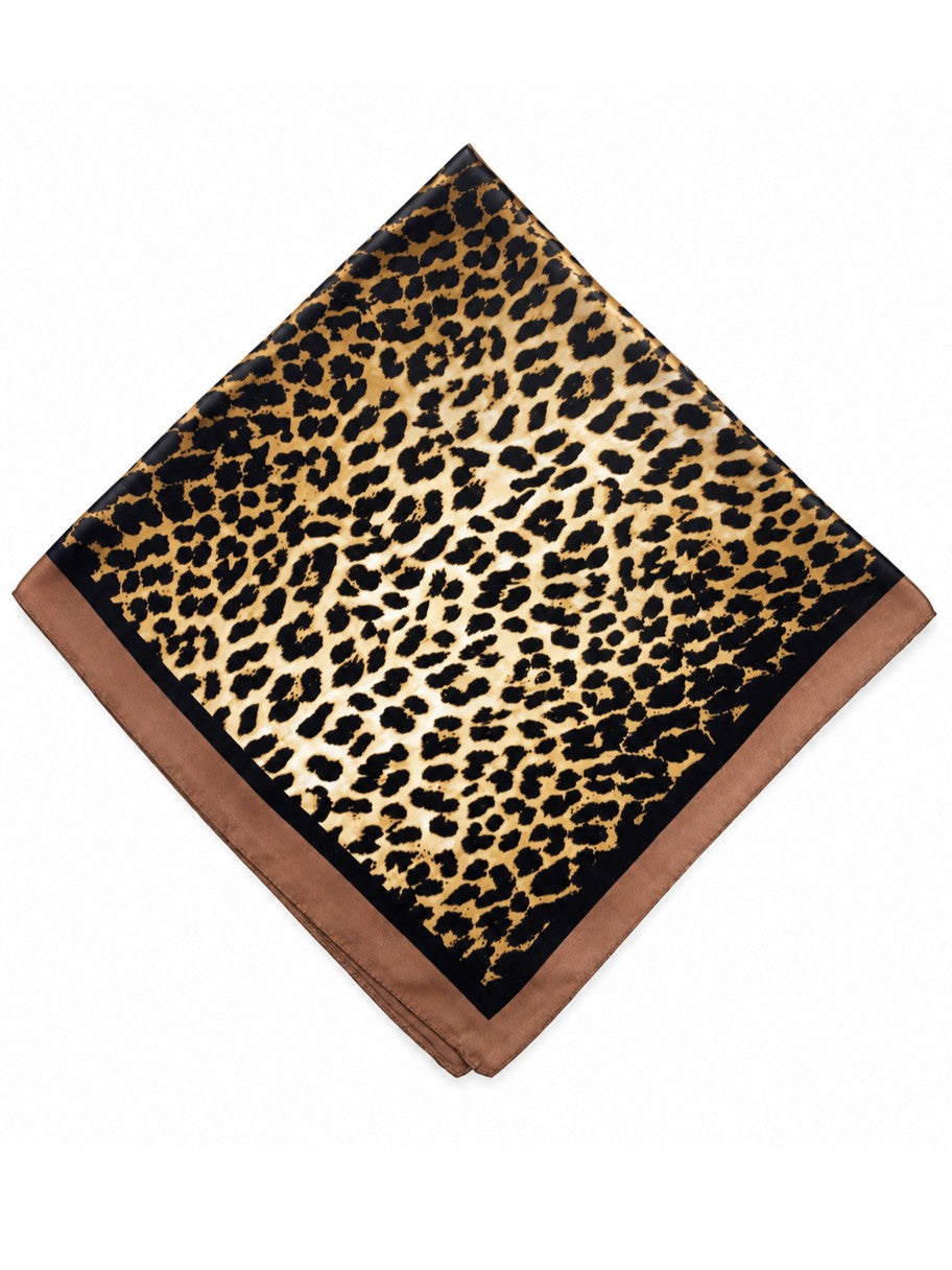 Leopard Bandana Square Scarf