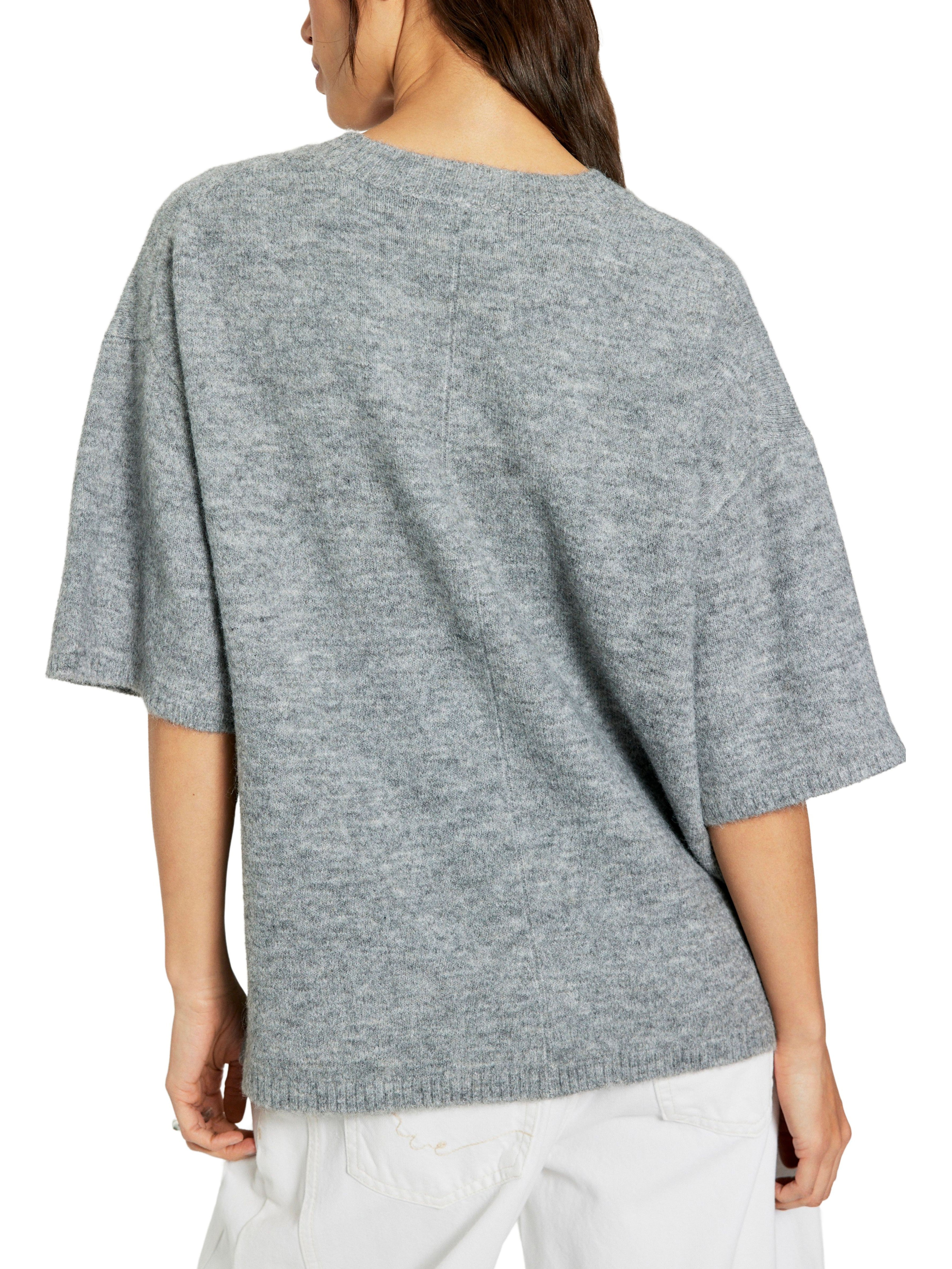 Free People Margot Short Sleeve Crew Sweater