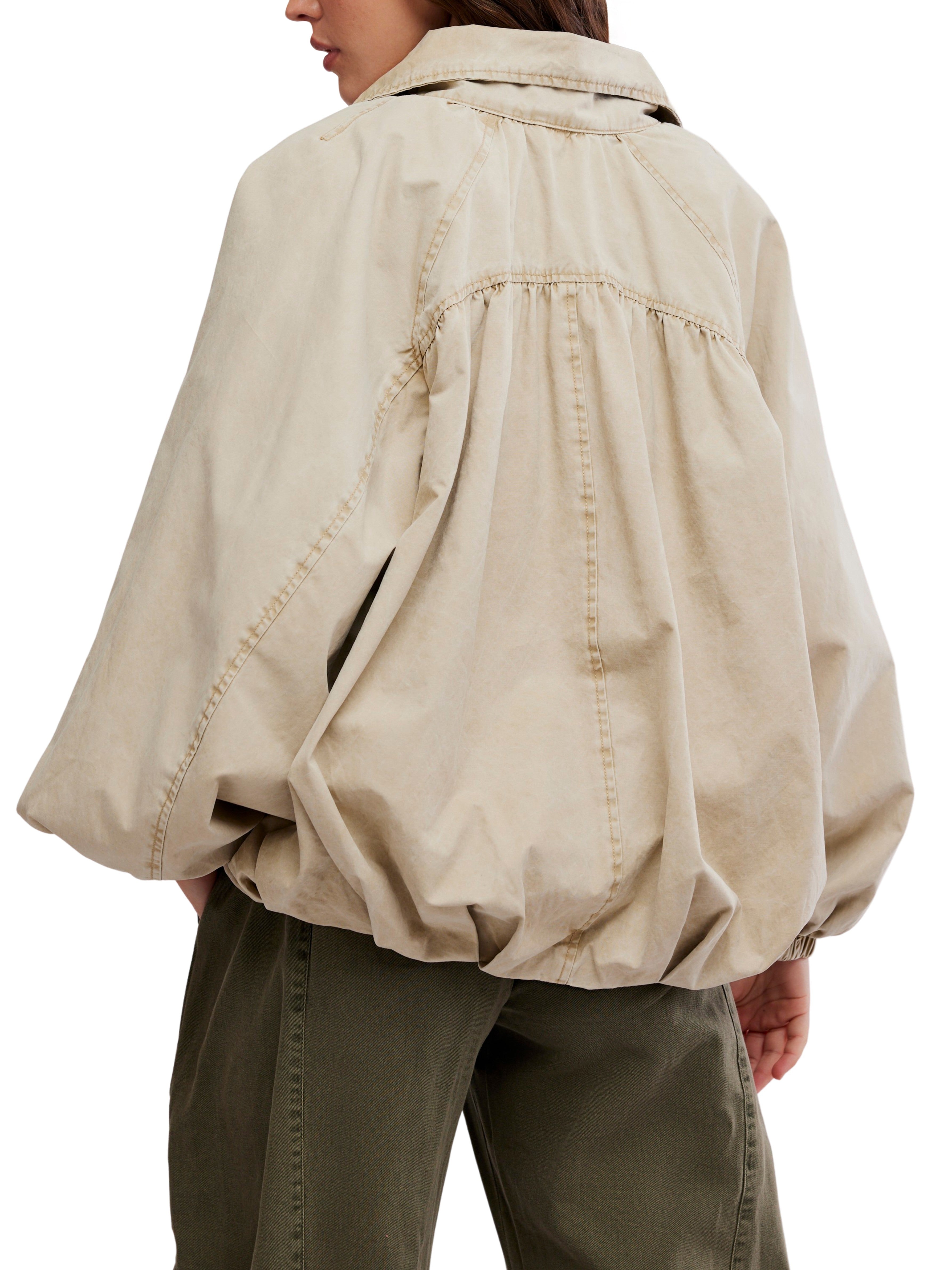 Free People Chelsea Funnel Balloon Jacket