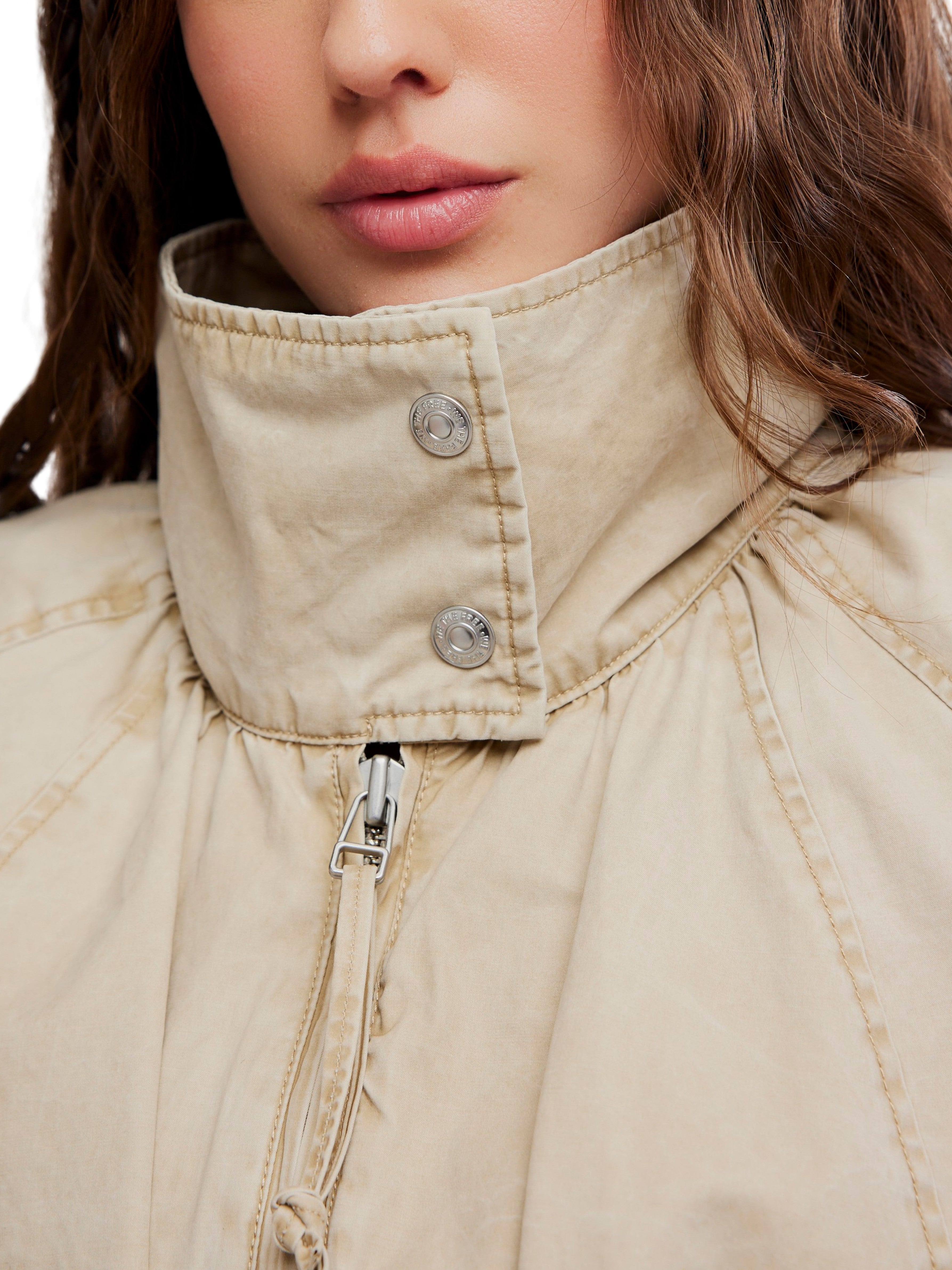 Free People Chelsea Funnel Balloon Jacket
