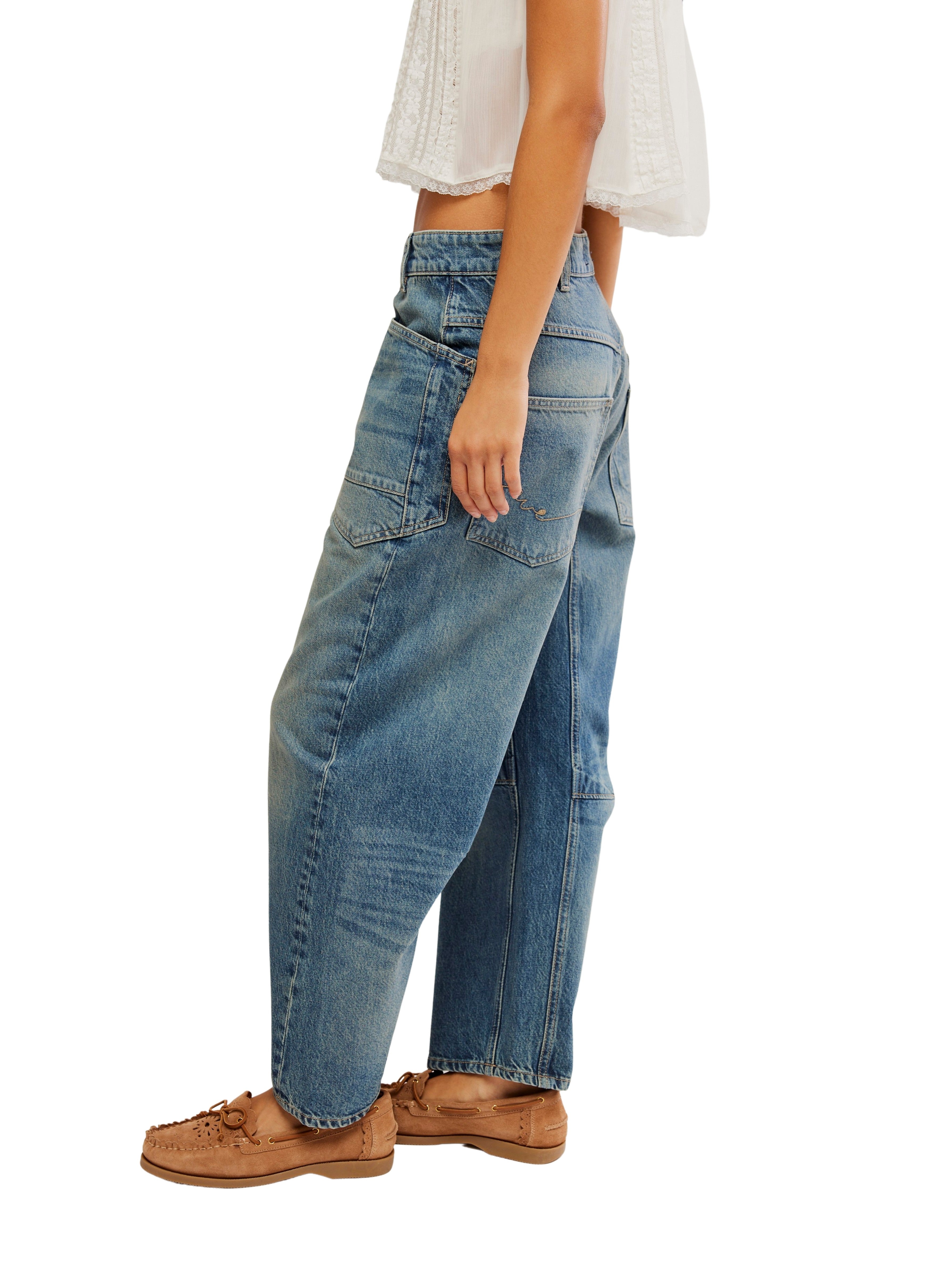 Free People Moxie Minimalist 26" Boyfriend Denim