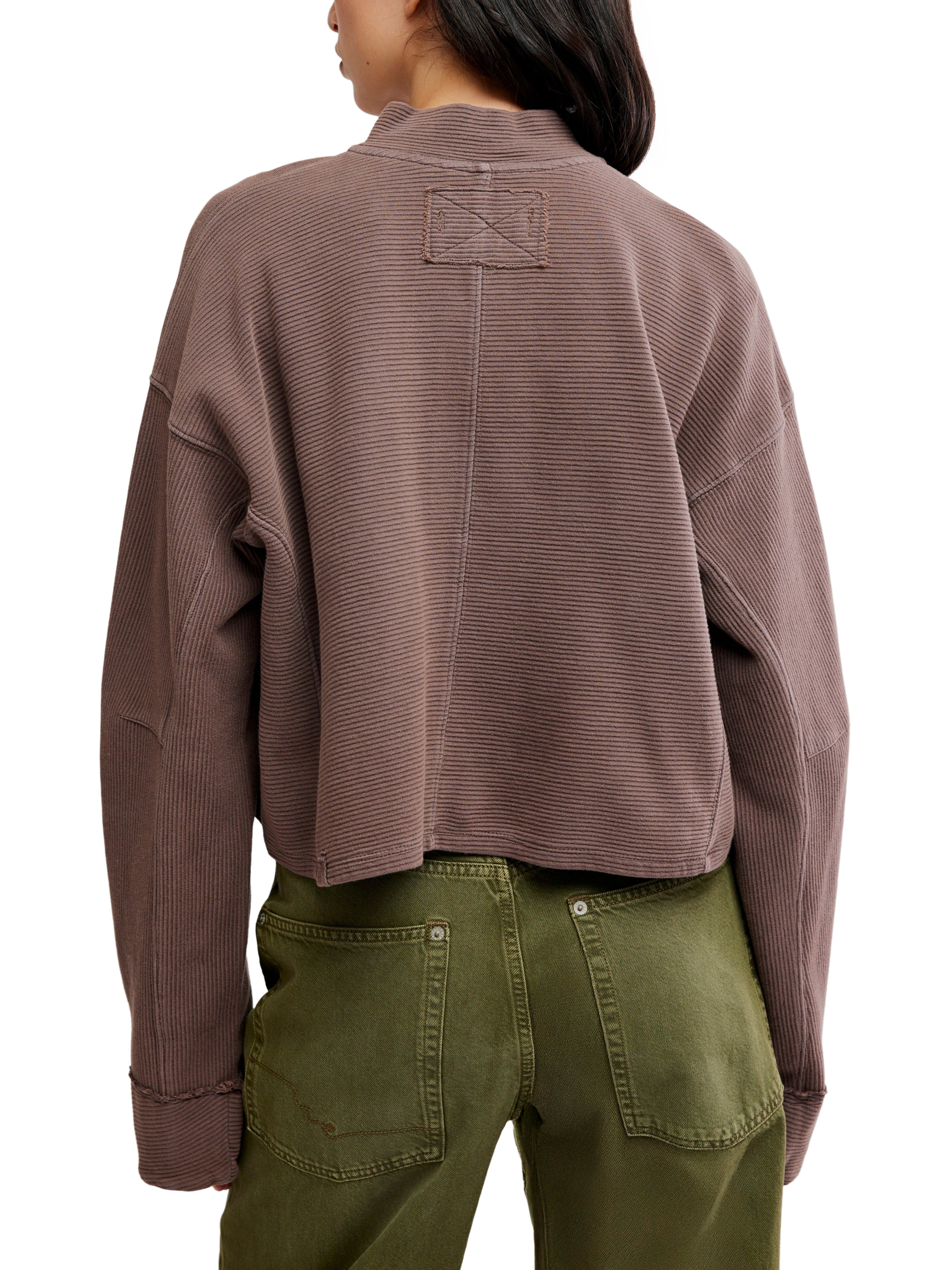 Free People Celeste Otto Quarter Zip Pullover