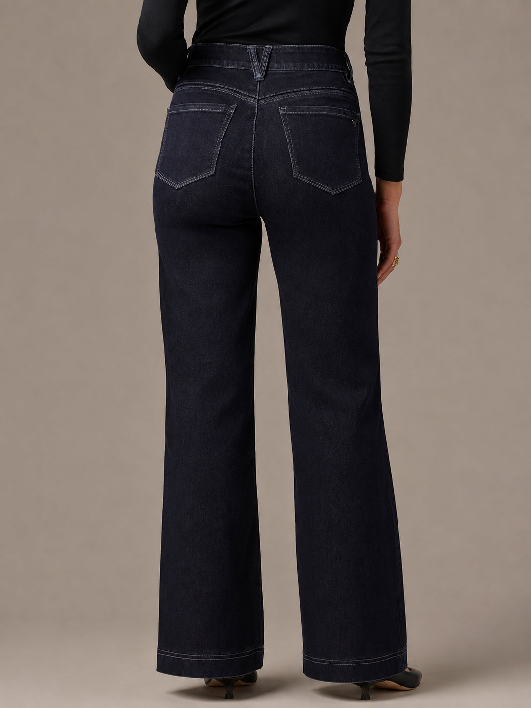 Wit & Wisdom Gracie High Rise 11" Double Side Wide Leg 32" Trousers