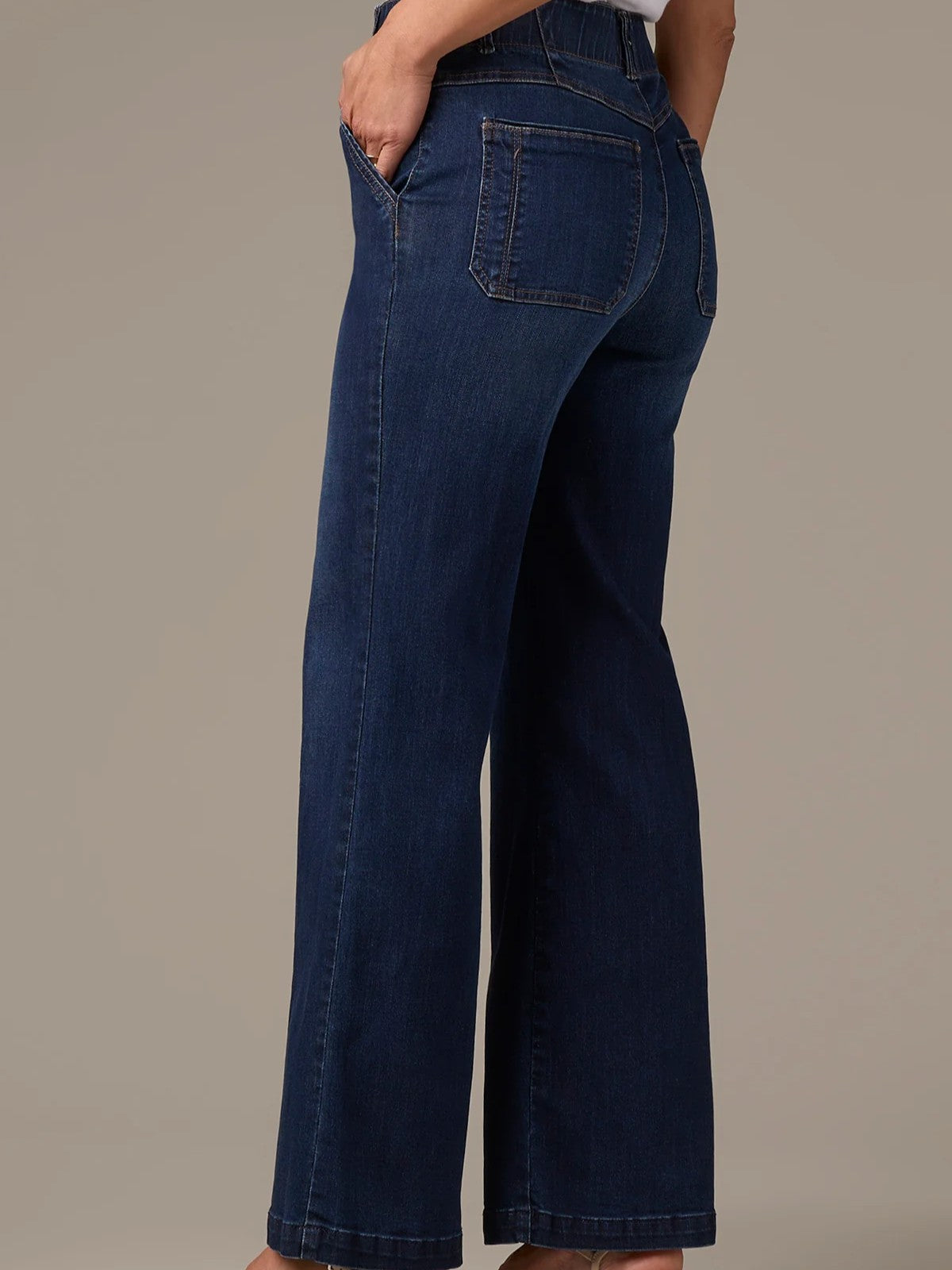 Wit & Wisdom Emma Front Seam 30" Wide Leg Pants