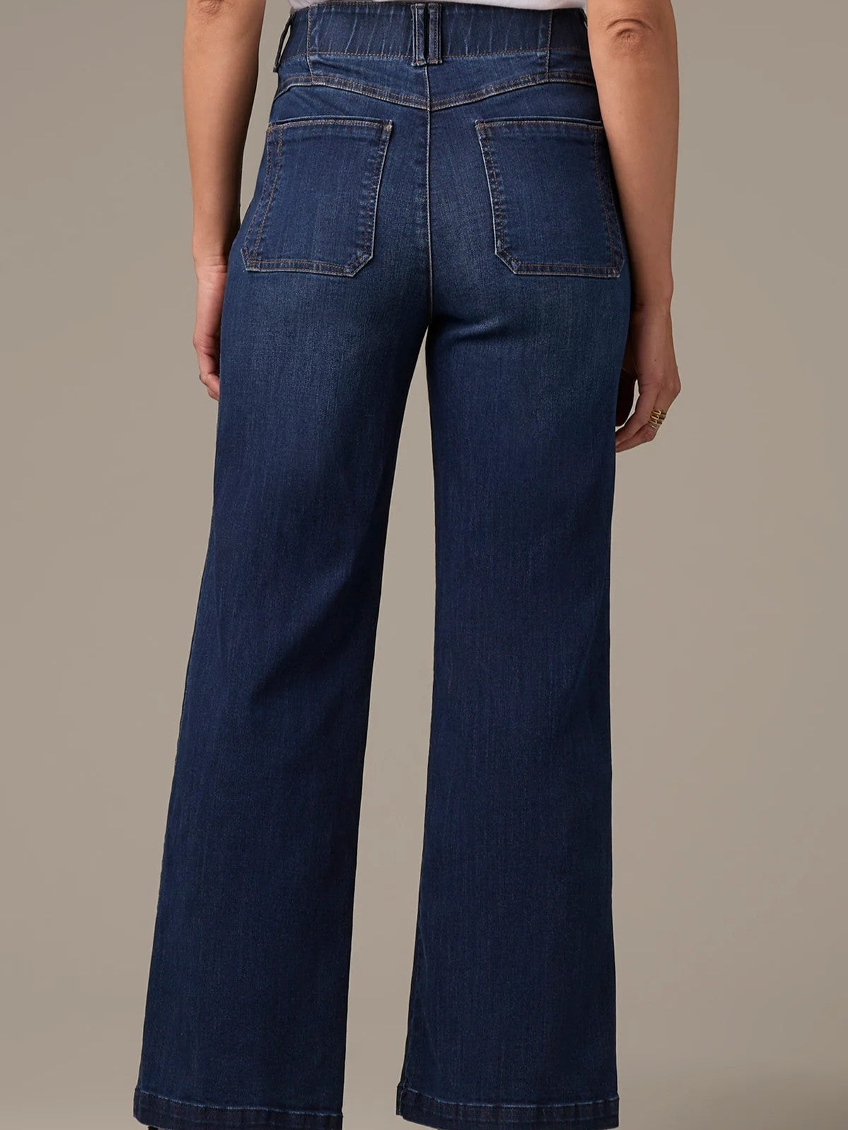 Wit & Wisdom Emma Front Seam 30" Wide Leg Pants
