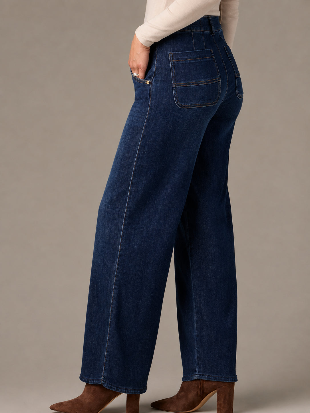 Wit & Wisdom Whitney High Rise 11" Tulip 31" Wide Leg Jeans