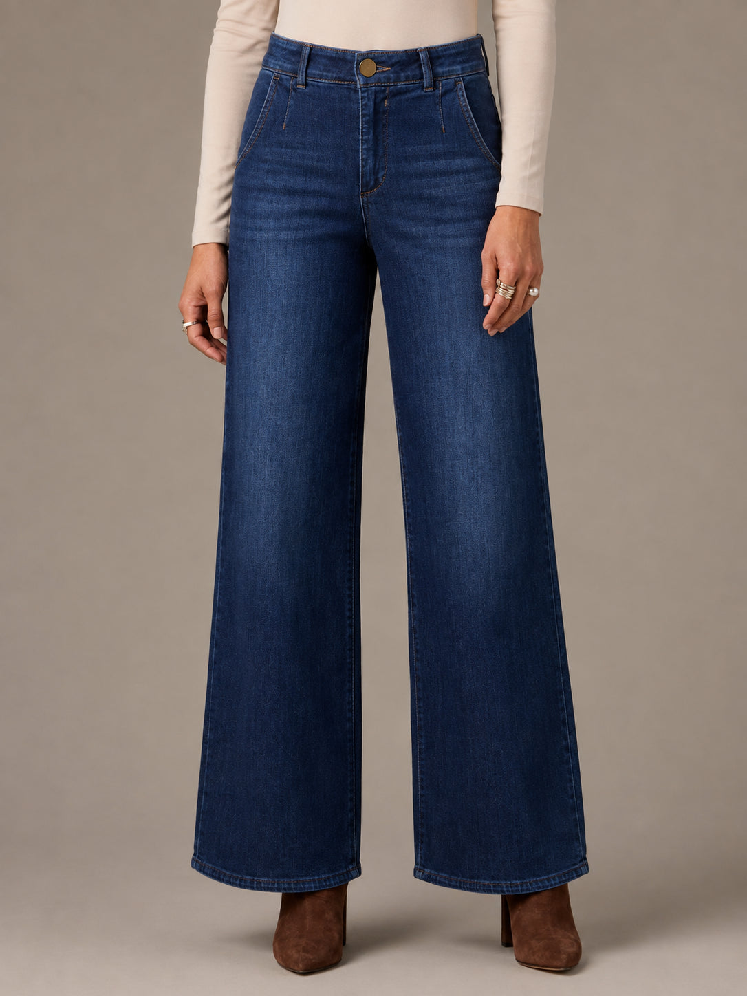 Wit & Wisdom Whitney High Rise 11" Tulip 31" Wide Leg Jeans
