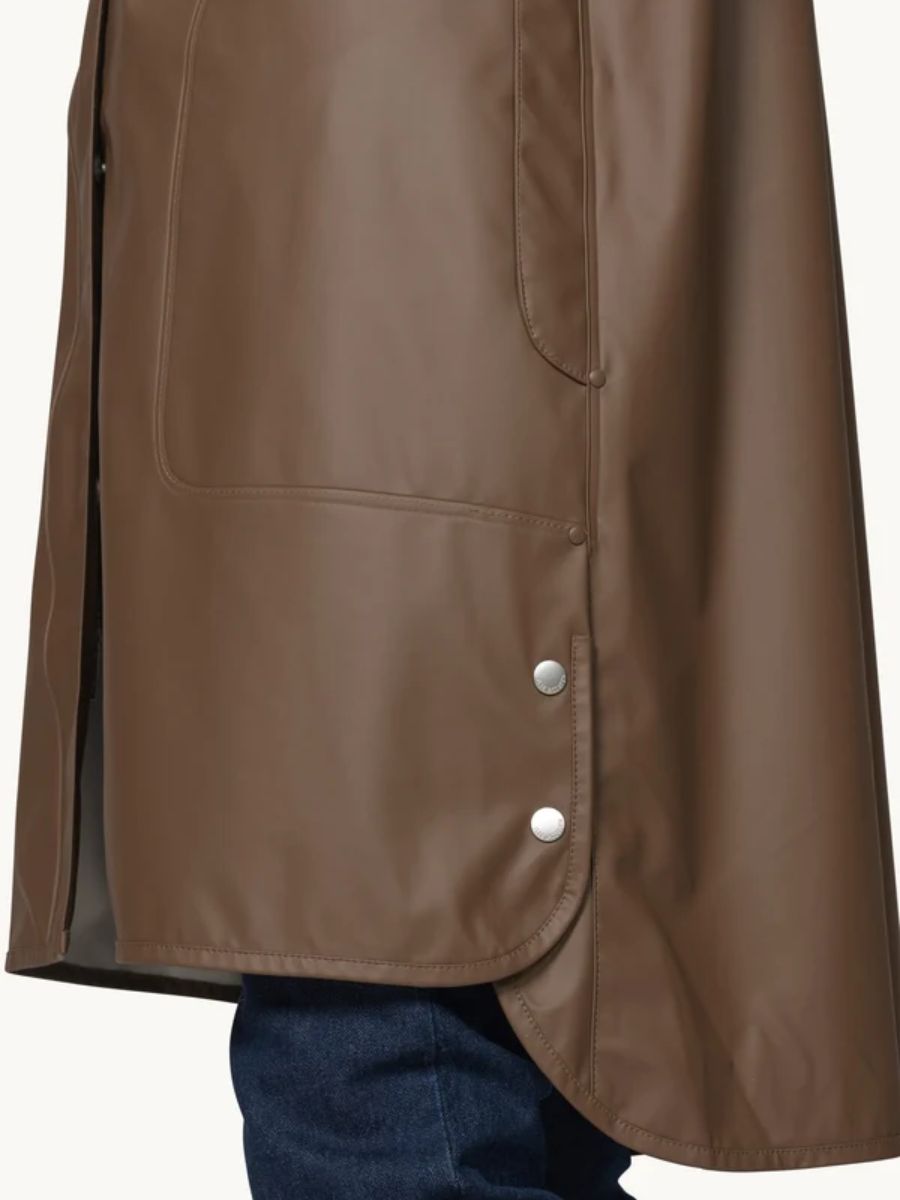 Ilse Jacobsen Waterproof Snap Hood Rain Jacket