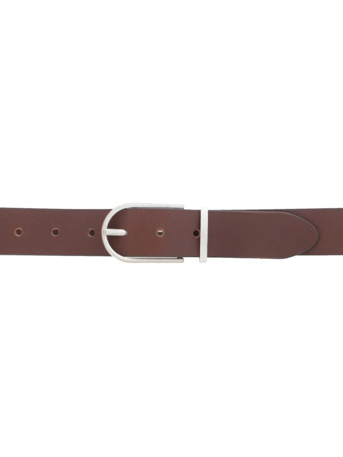 Elongated Harness Leather Belt