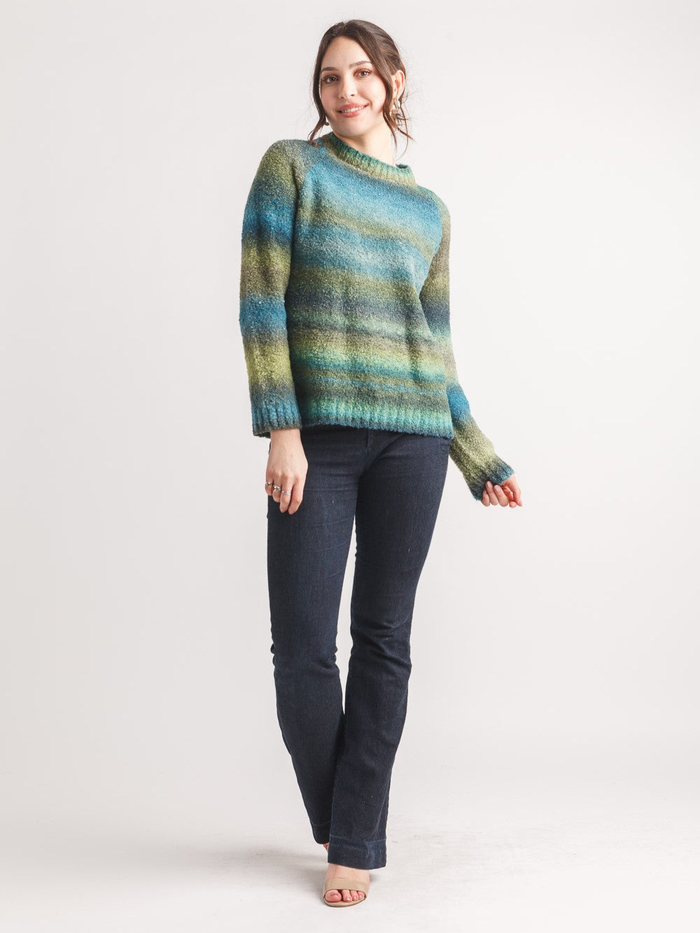 Papillon Space Dye Crew Neck Sweater
