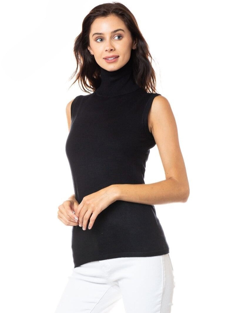 Essential Sleeveless Turtleneck