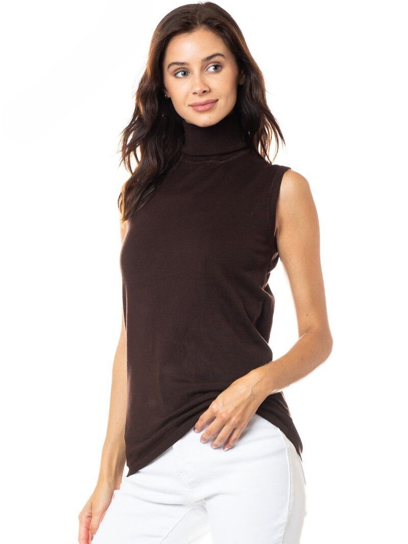 Essential Sleeveless Turtleneck