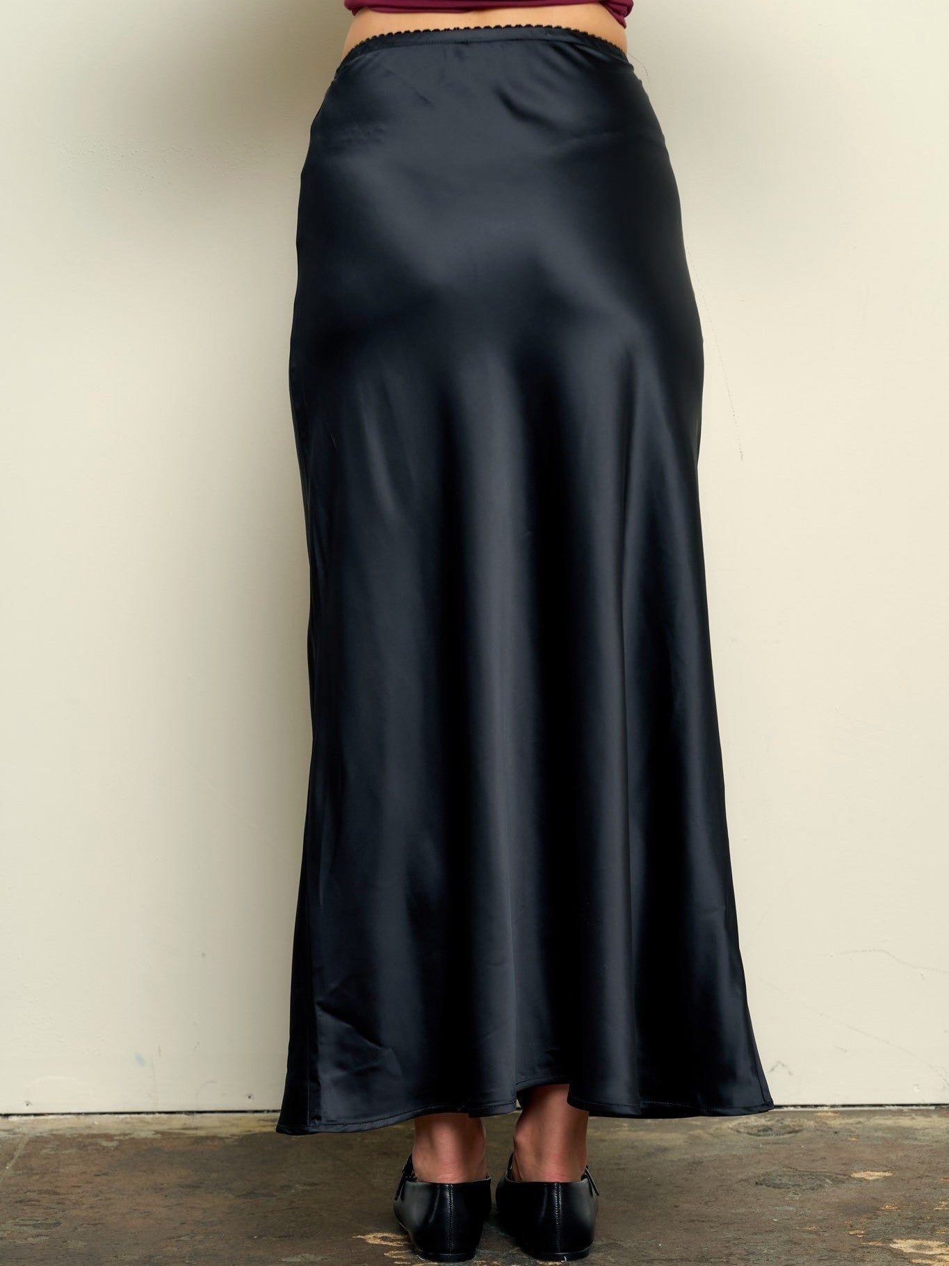 Soleil Maxi Satin Skirt