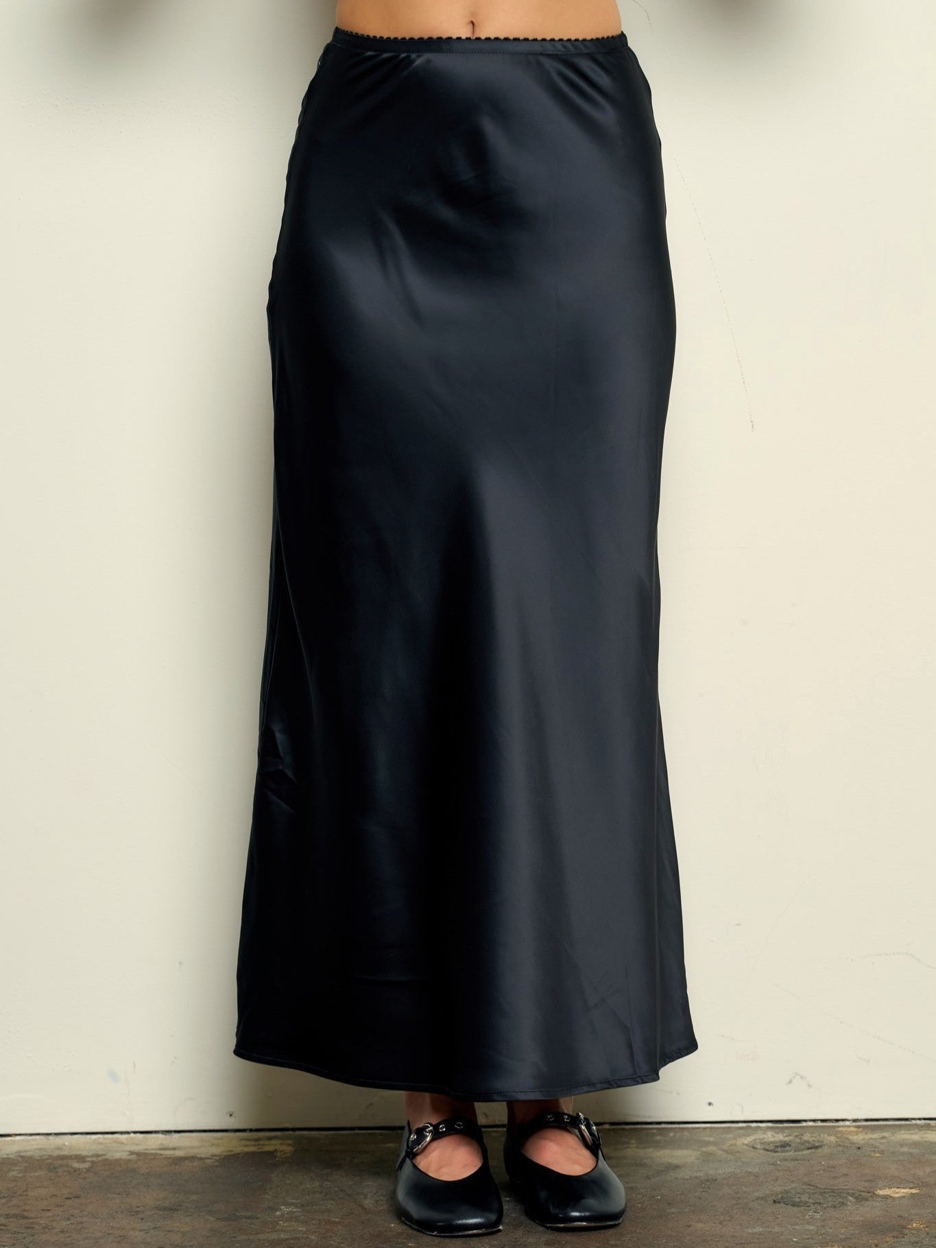 Soleil Maxi Satin Skirt