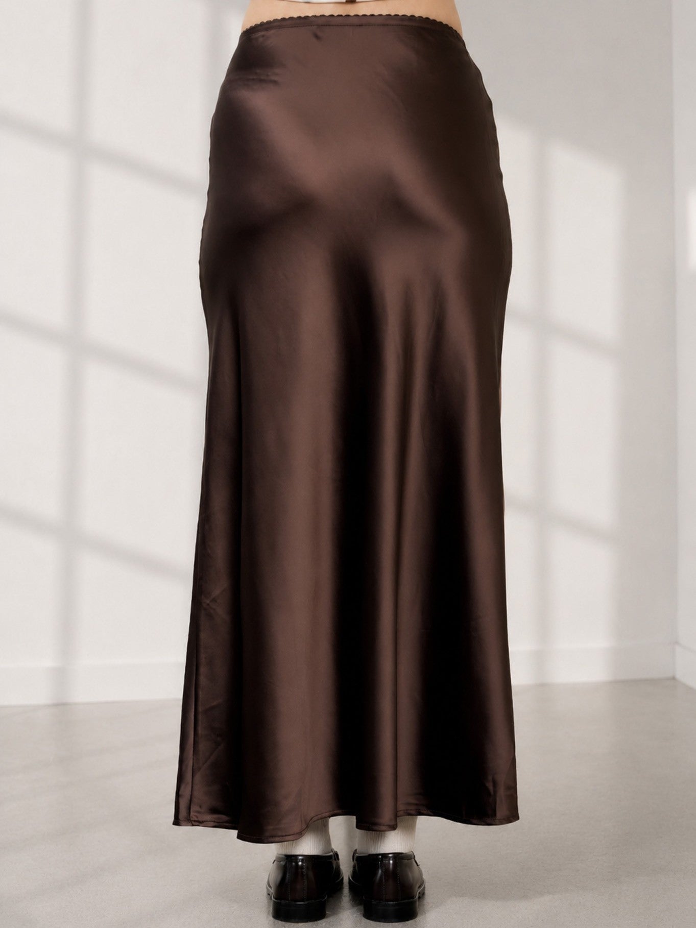 Soleil Maxi Satin Skirt
