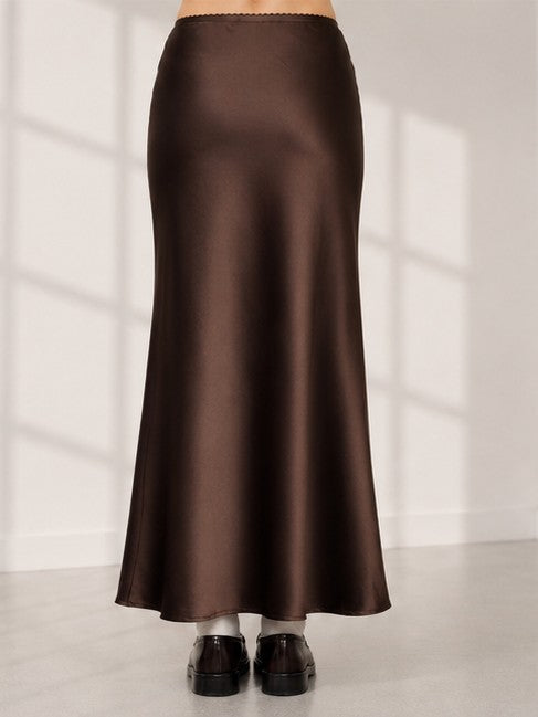 Soleil Maxi Satin Skirt