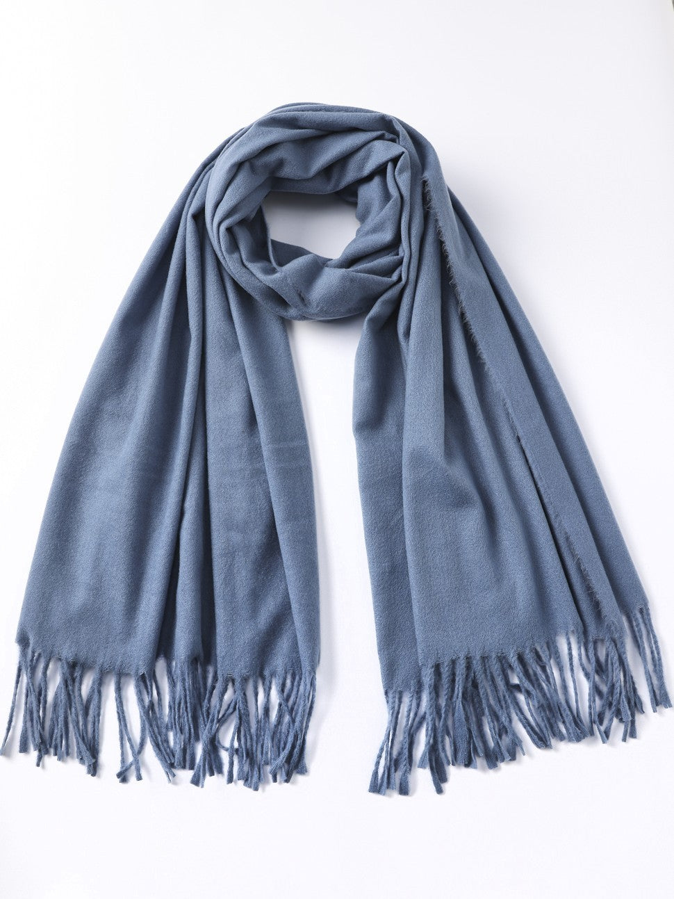 Rob Duguay Solid Fringe Oblong Scarf