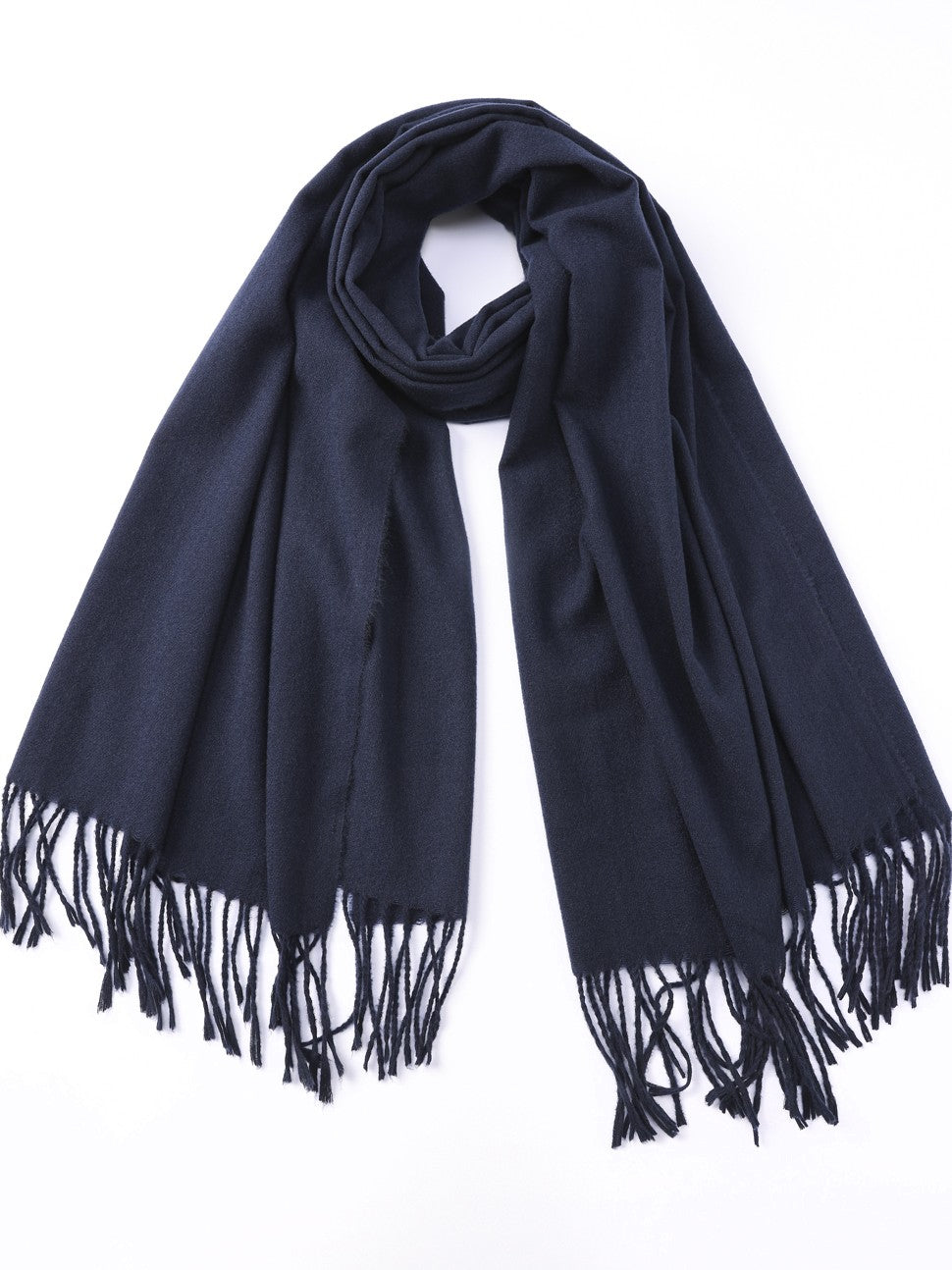 Rob Duguay Solid Fringe Oblong Scarf