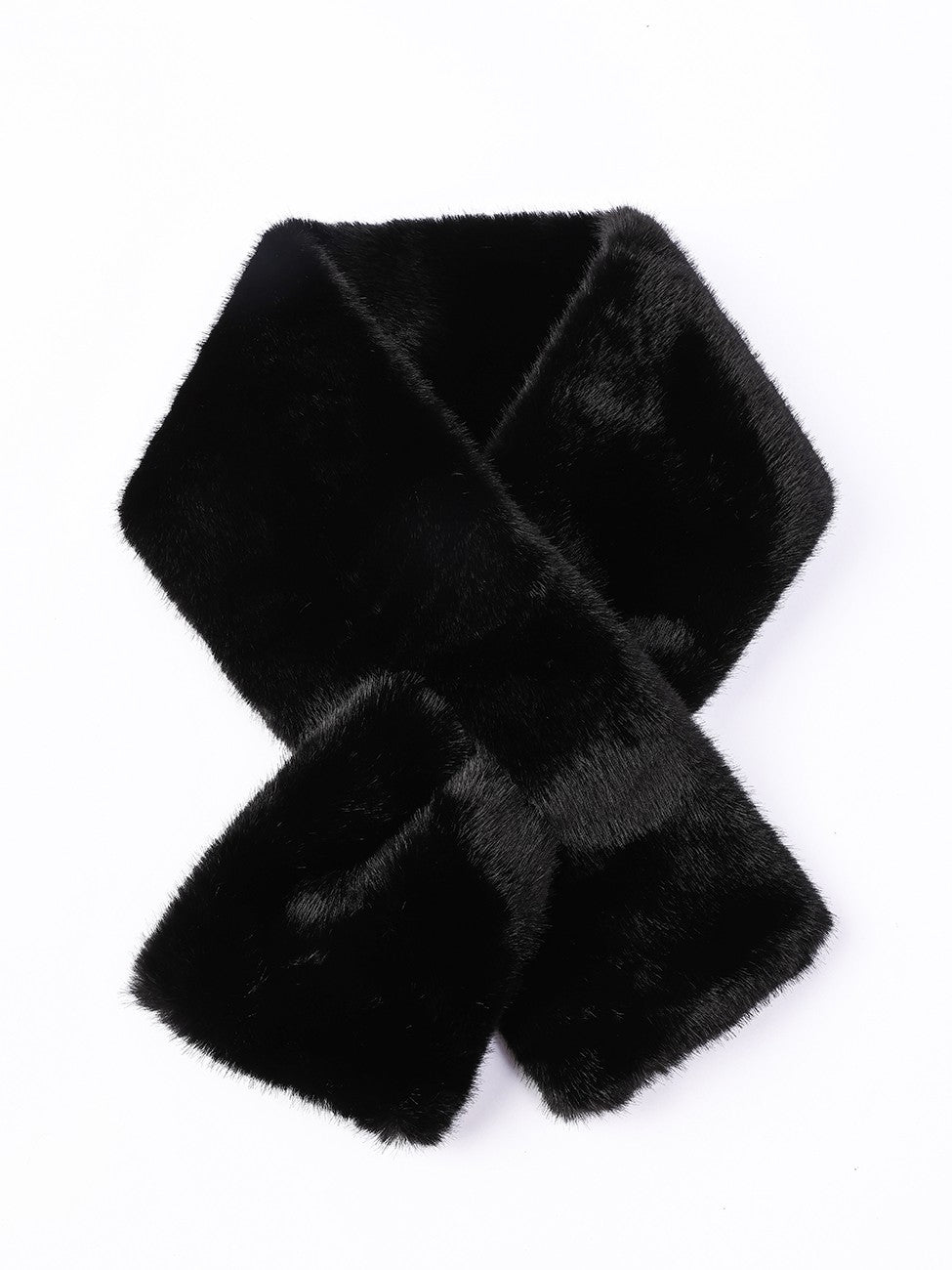 Pull Through Faux Fur Scarf