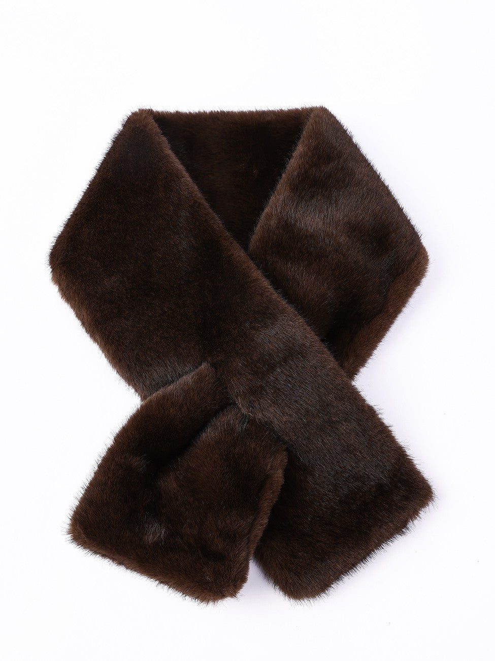 Pull Through Faux Fur Scarf